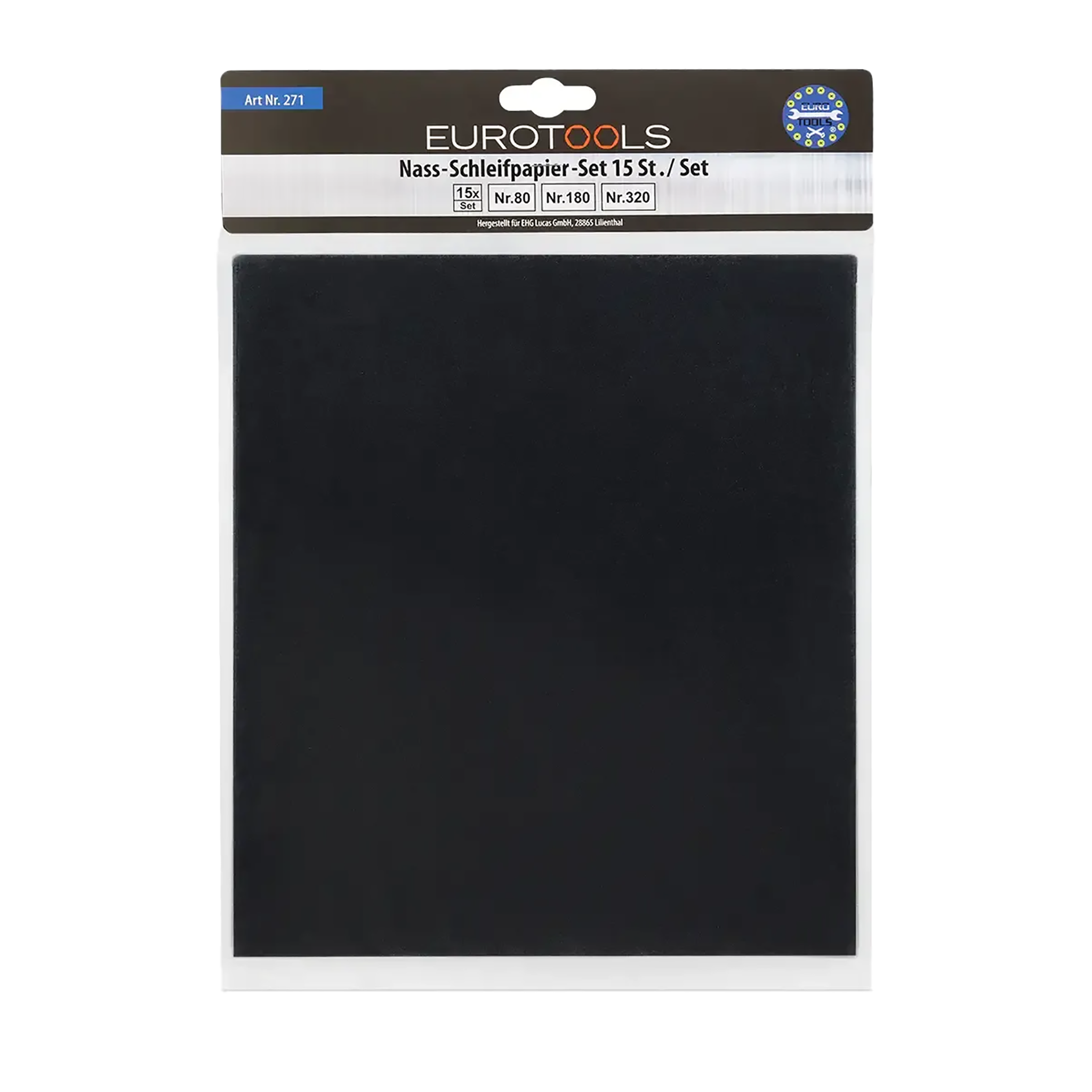 Schleifpapier-Set - nass - 15-teilig - 280 x 230 mm