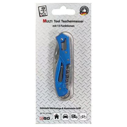 Multitool Taschenmesser - 15 in 1 - Edelstahl