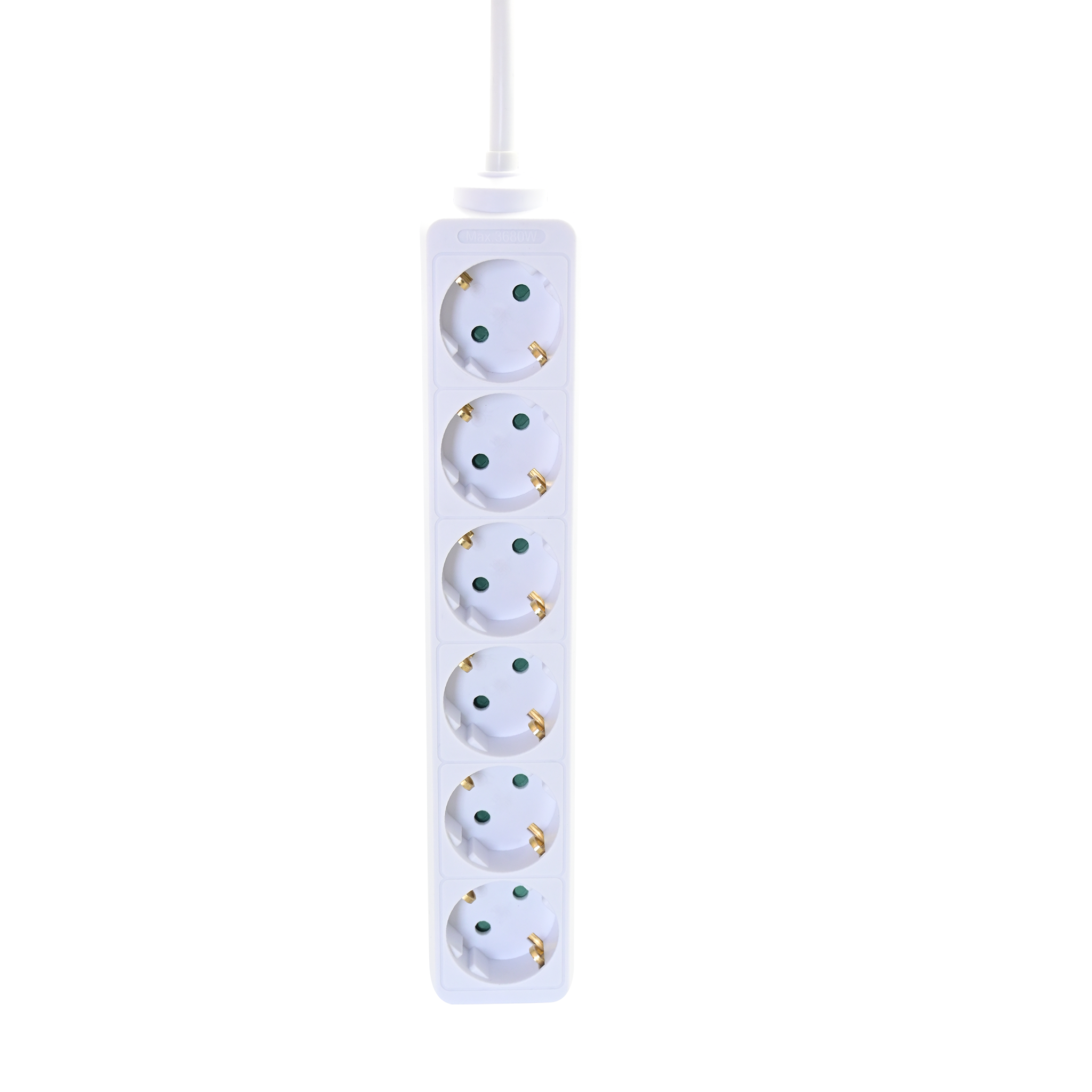 Steckdosenleiste 6-fach - 16 A - 3680 W - 150cm - weiß