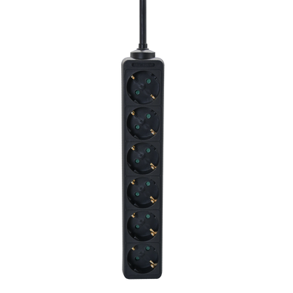 Steckdosenleiste 6-fach - 16 A - 3680 W - 150cm - schwarz