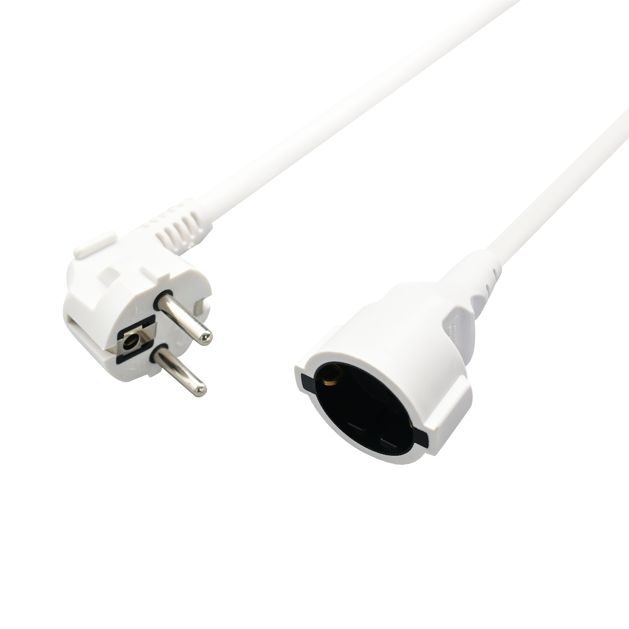Schuko-Verlängerung - 16 A - 3680 W - 200 cm - weiß