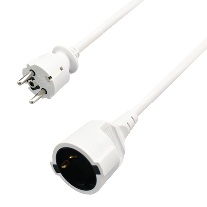 Schuko-Verlängerung - 16 A - 3680 W - 300 cm - weiß