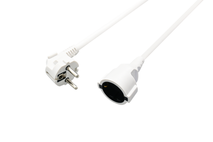 Schuko-Verlängerung mit Winkelstecker