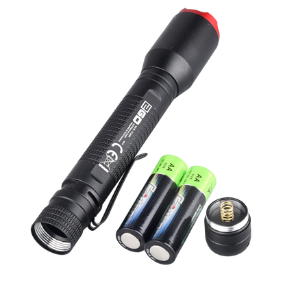 Taschenlampe "Pen L" - 250 Lumen - zoombar - 3 Modi - schwarz