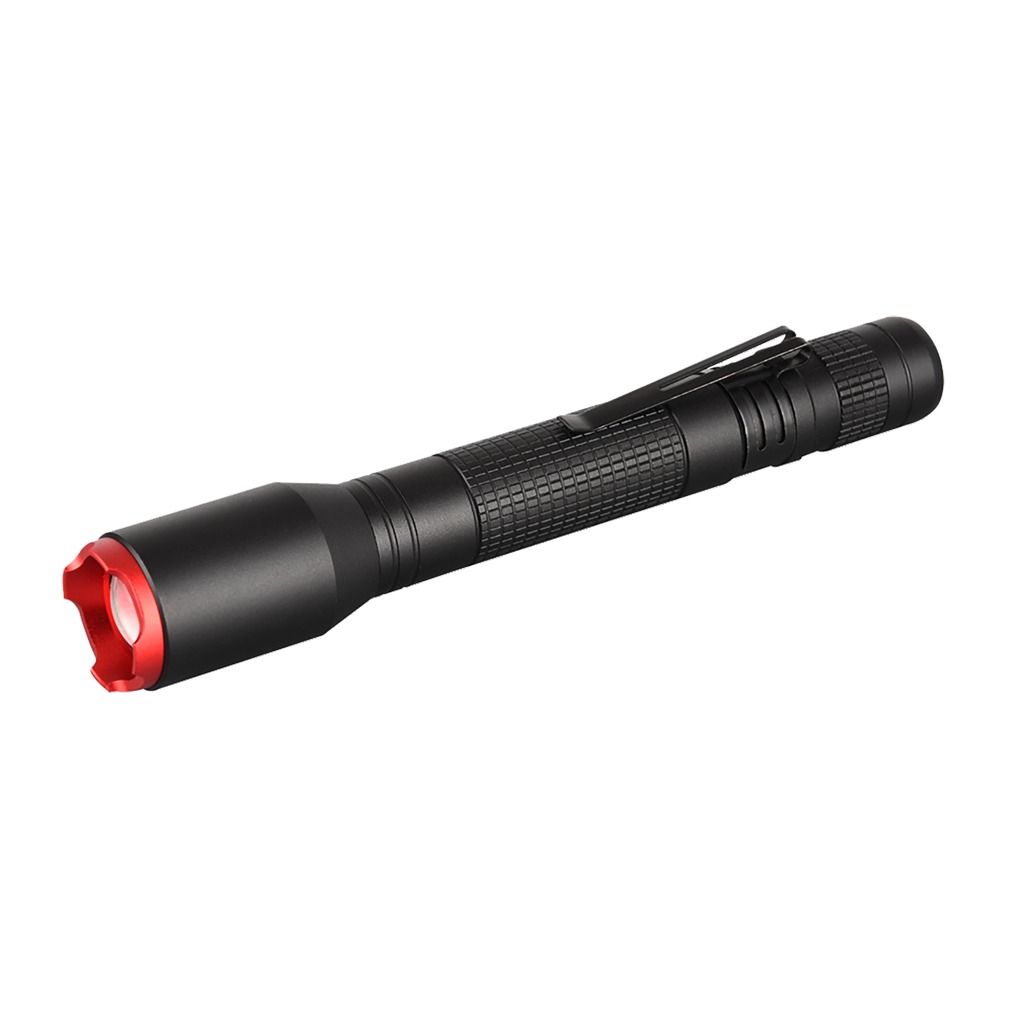 Taschenlampe "Pen L" - 250 Lumen - zoombar - 3 Modi - schwarz