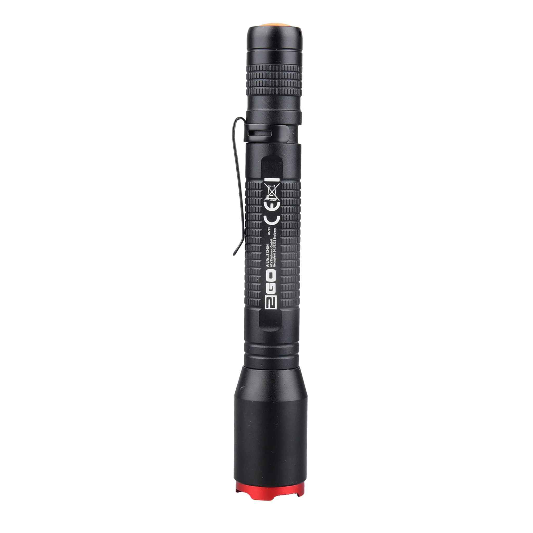 Taschenlampe "Pen L" - 250 Lumen - zoombar - 3 Modi - schwarz