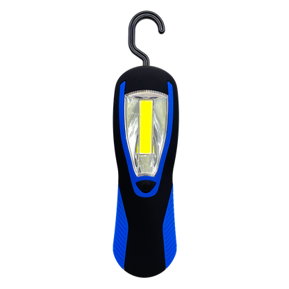 LED Lampe "Work" - 250 Lumen - Magnet auf Rückseite - Haken - schwarz/blau