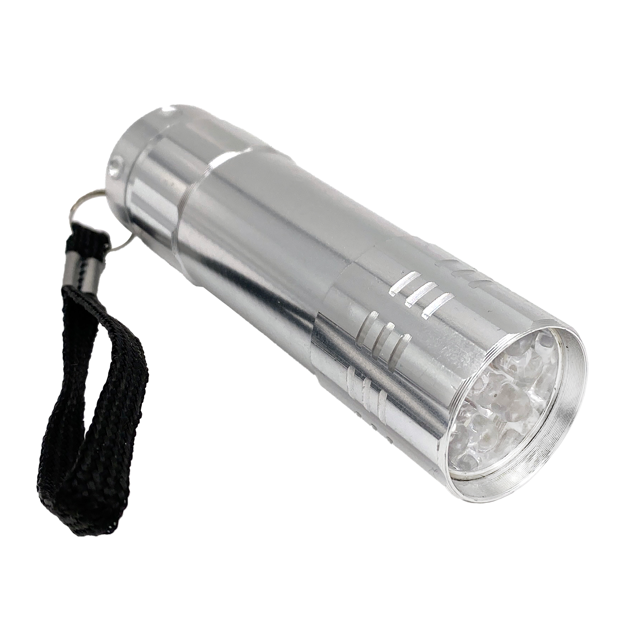 Taschenlampe "Mini 1" - 9 LEDs - 50 Lumen - Aluminium - silber