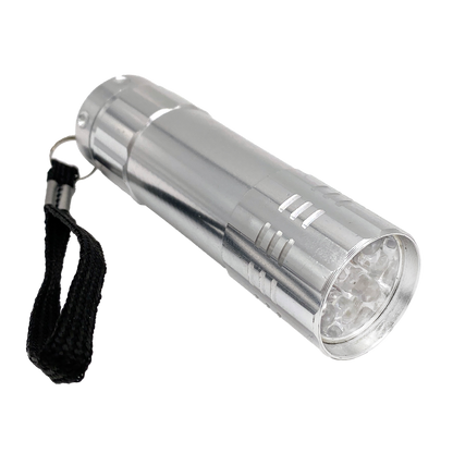 Taschenlampe "Mini 1" - 9 LEDs - 50 Lumen - Aluminium - silber