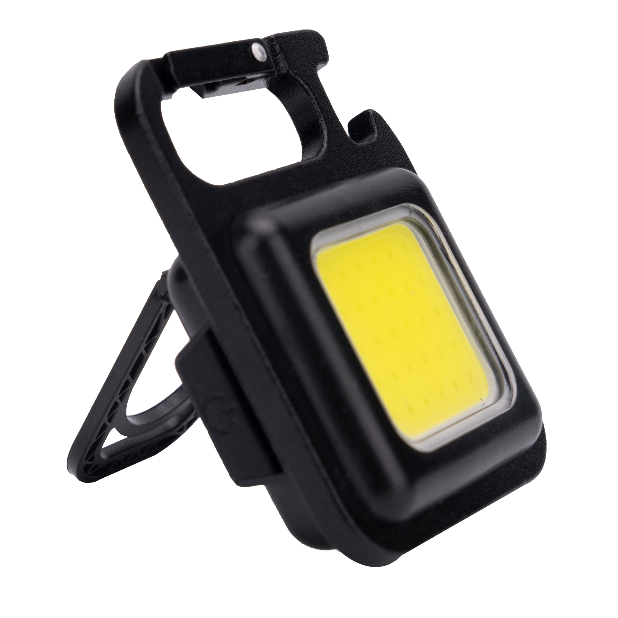 LED Multifunktionsleuchte "Akkuclip" - aufstellbar - hängbar - Magnet auf der Rückseite - ultrahell - schwarz
