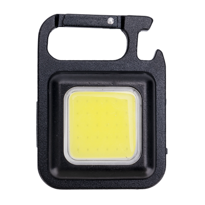 LED Multifunktionsleuchte "Akkuclip" - aufstellbar - hängbar - Magnet auf der Rückseite - ultrahell - schwarz