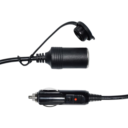 Zigarettenanzünder-Verlängerung - Stecker auf Kupplung - 250 cm - schwarz