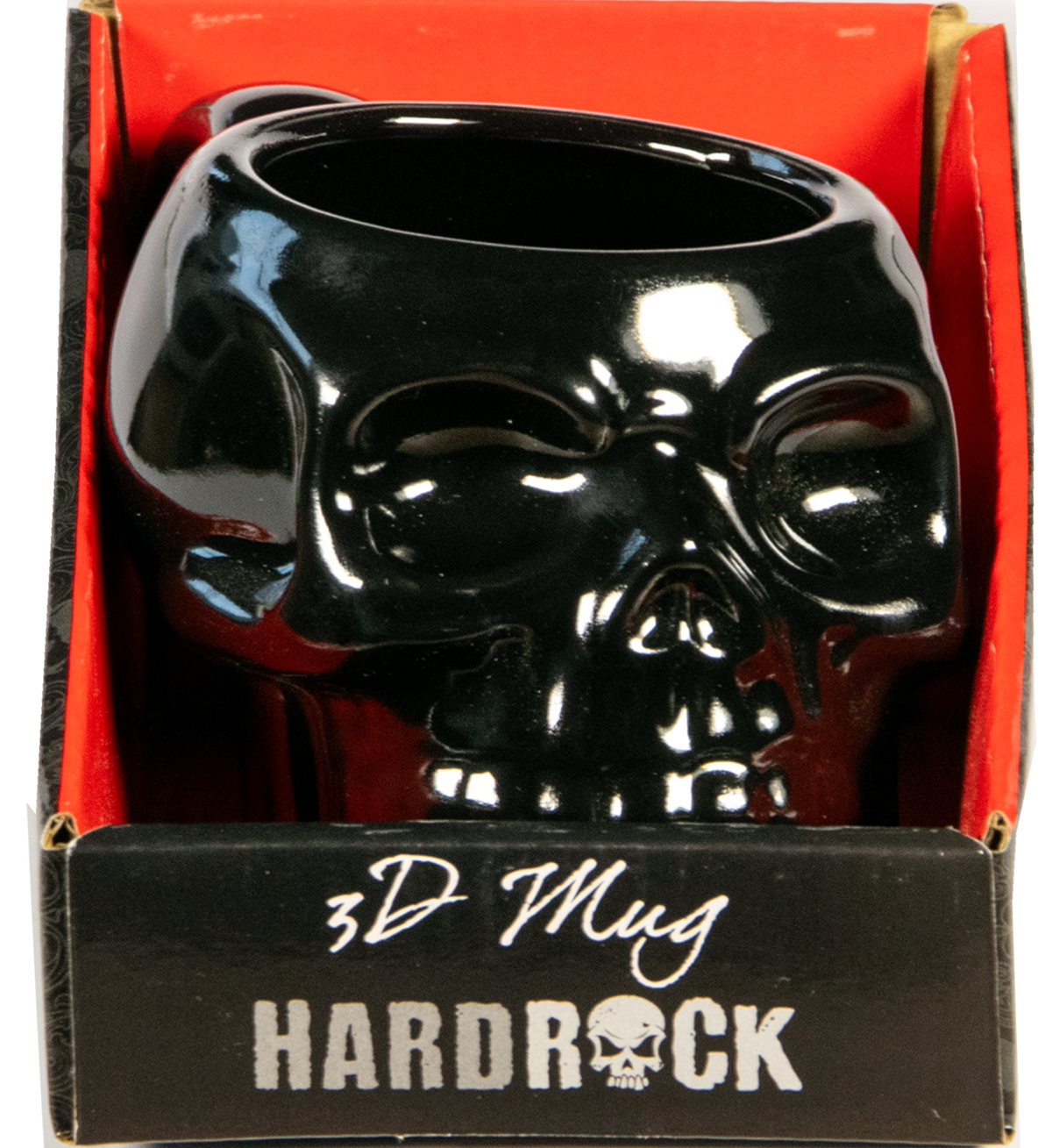 Keramiktasse – HardRock – 3D Totenkopfform