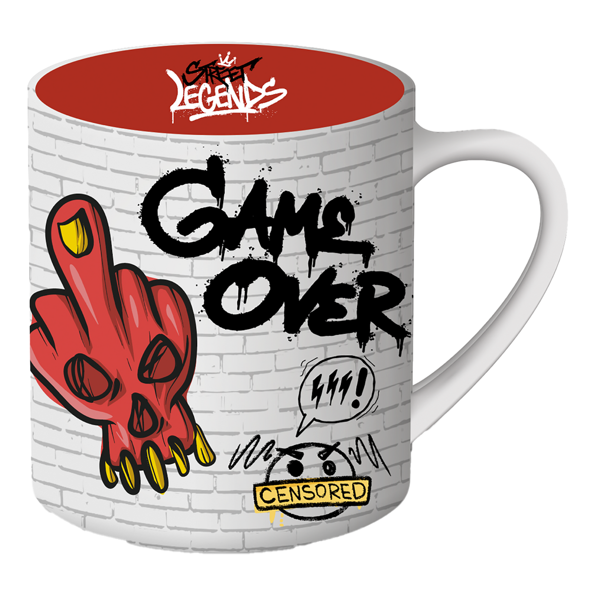 Keramik Tasse – Street Legends, Motiv „Game Over“