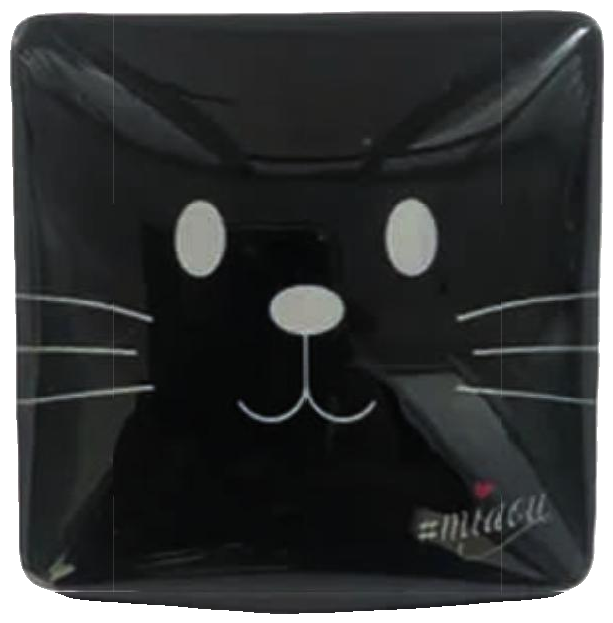 Magnet im Katzendesign – Miaou, Farbe Schwarz