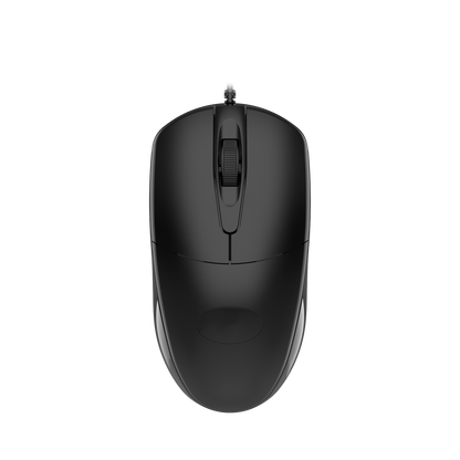 USB Maus -  kabelgebunden - 3D - optisch - 1200 DPI - 135 cm Kabellänge - schwarz