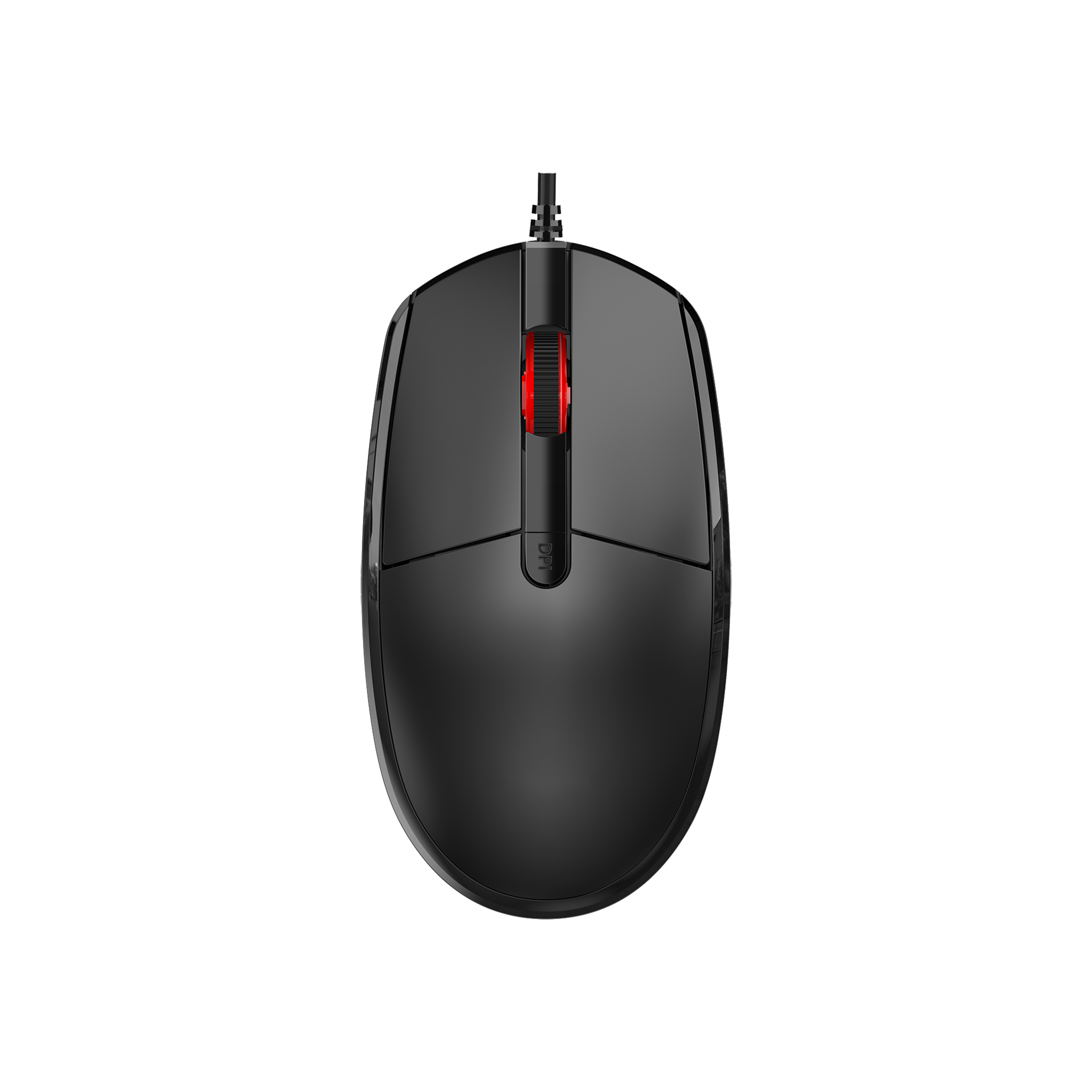 USB Maus - kabelgebunden - 4D - optisch - 1200 / 1600 / 2000 DPI - 150 cm Kabellänge - schwarz