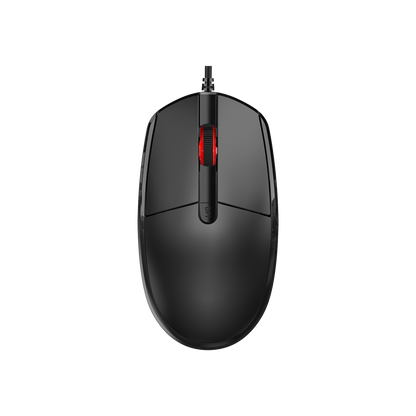 USB Maus - kabelgebunden - 4D - optisch - 1200 / 1600 / 2000 DPI - 150 cm Kabellänge - schwarz