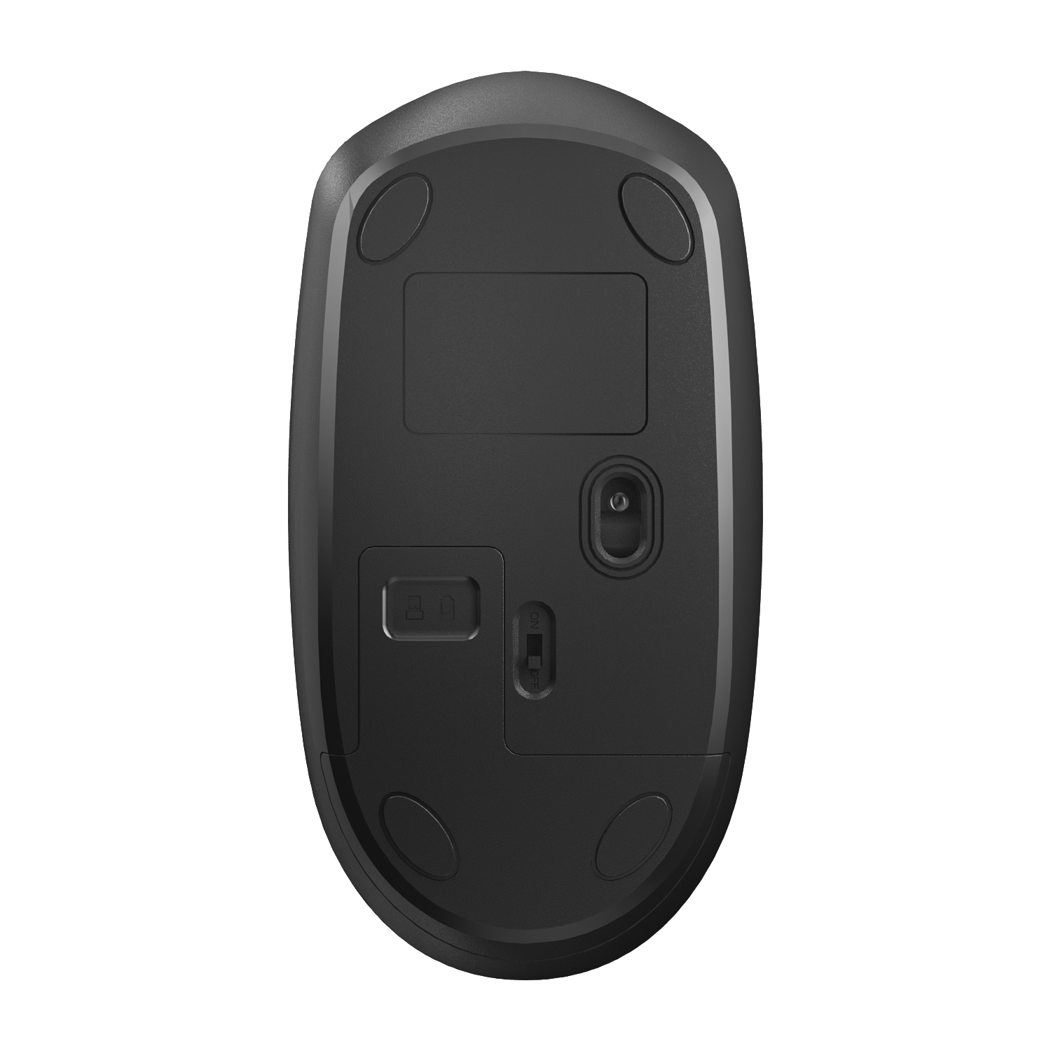 Funkmaus -  2,4GHz - 4D - optisch - 800 / 1200 / 1600 DPI -  inklusive 1x AA-Batterie - schwarz