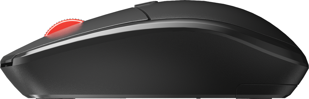 Funkmaus -  2,4GHz - 4D - optisch - 800 / 1200 / 1600 DPI -  inklusive 1x AA-Batterie - schwarz