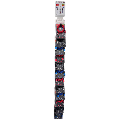 Ready2Sell Strip USB A / USB Type-C Multi-Ladekabel - Nylonummantelung - rot & blau & schwarz - 12 Stück