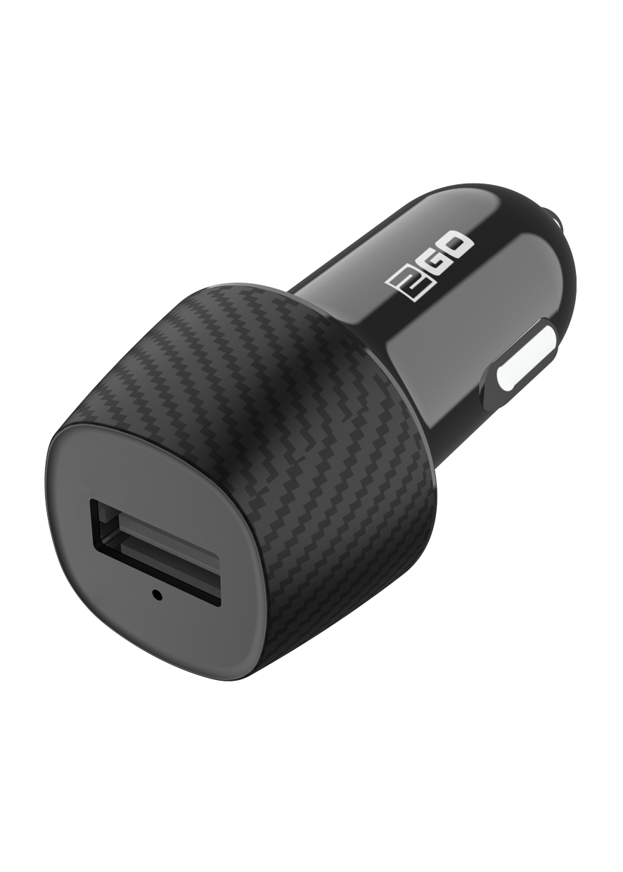 Kfz-Ladegerät 12 V / 24 V - schwarz