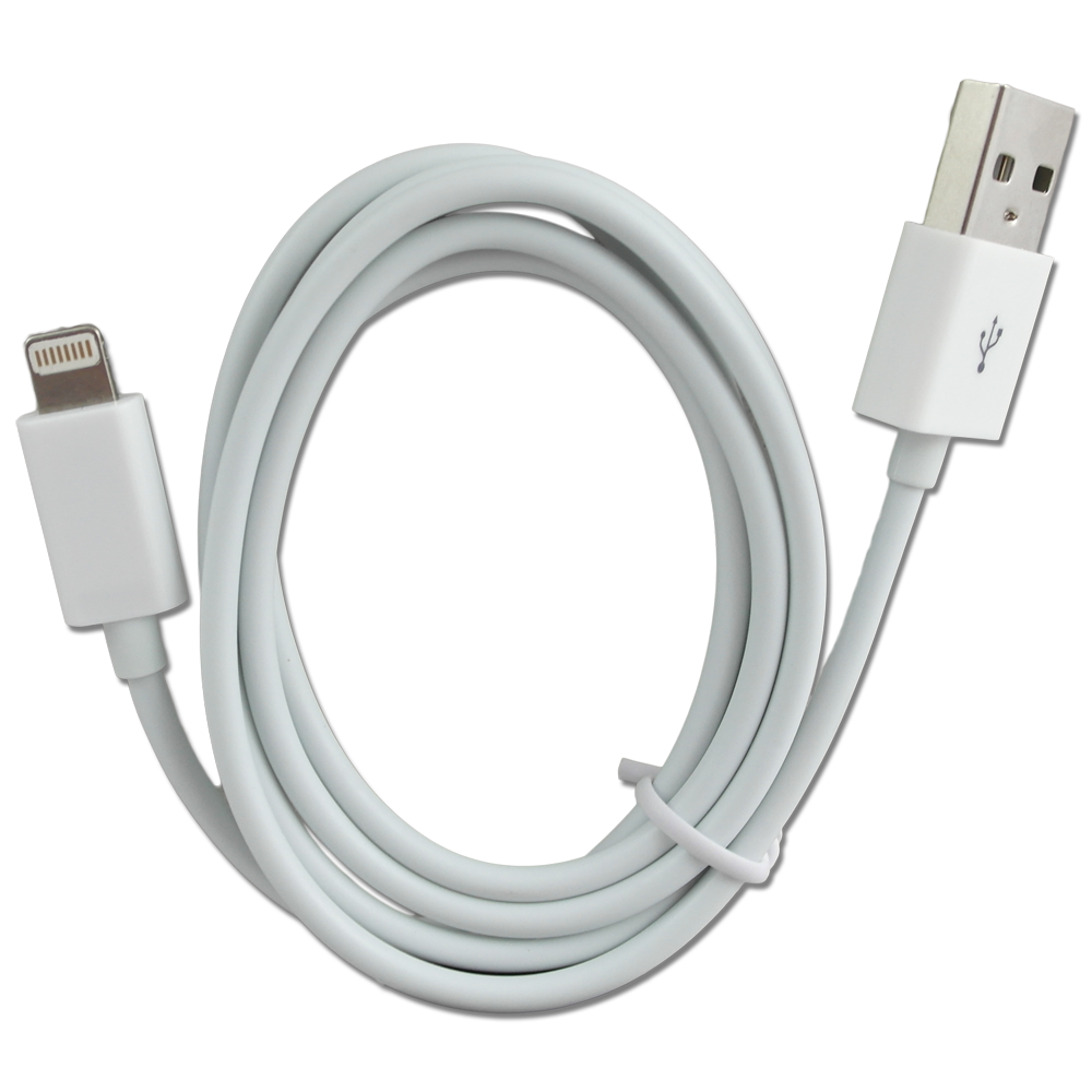 USB Datenkabel - USB A <-> Apple 8-Pin - 100 cm - weiß