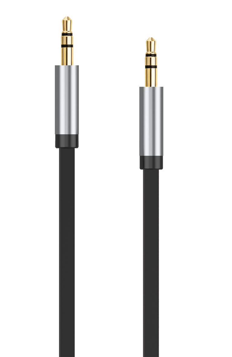 AUX Stereo-Audio-Kabel - schwarz - 150 cm