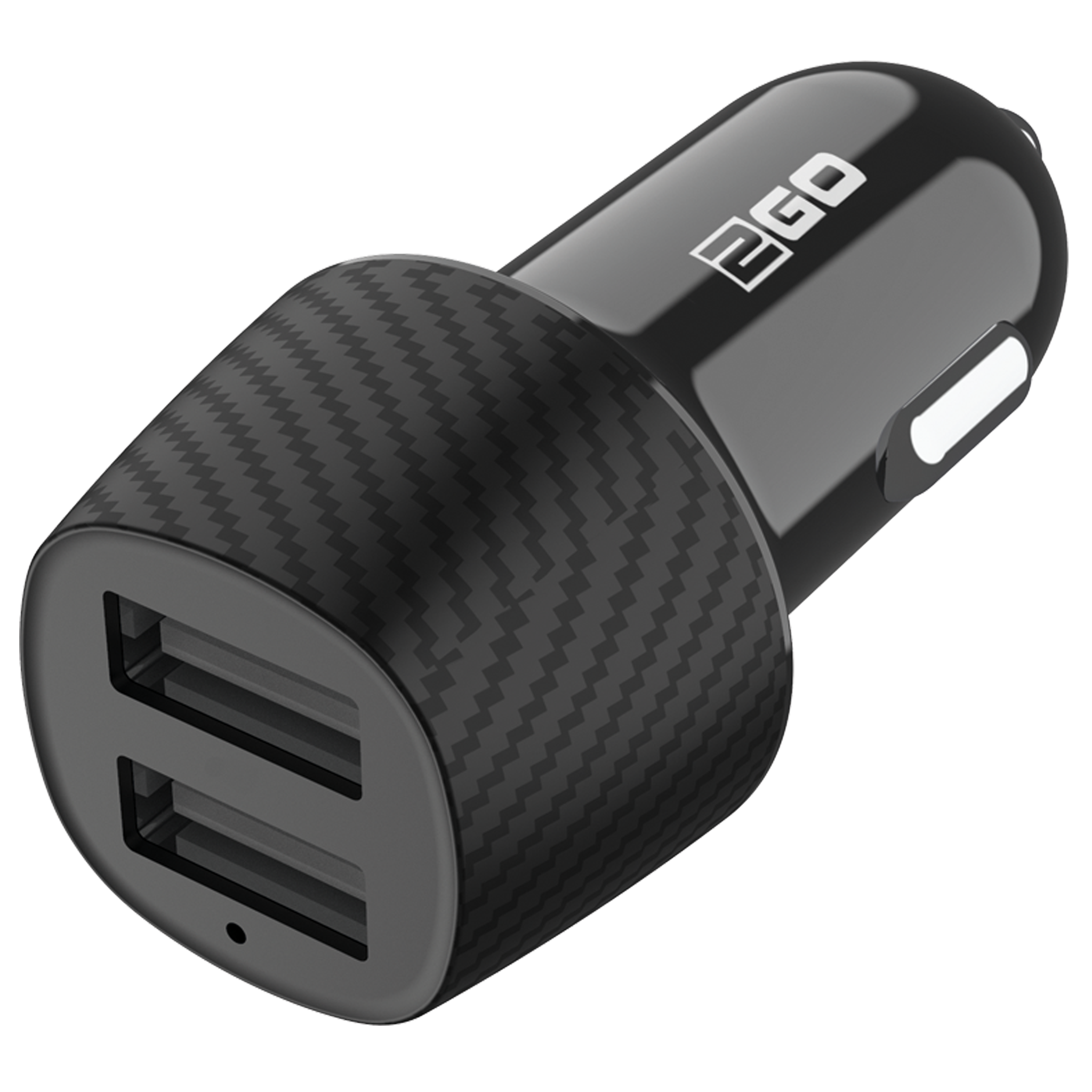 USB Kfz-Ladegerät 12V / 24V - 2x USB A - 3100 mah - schwarz