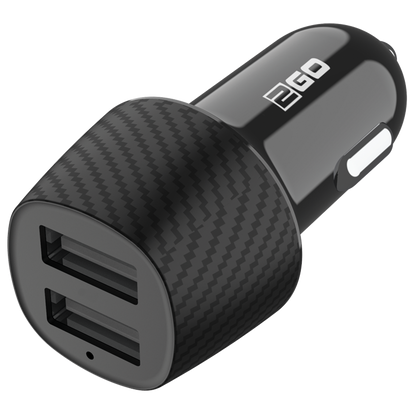 USB Kfz-Ladegerät 12V / 24V - 2x USB A - 3100 mah - schwarz