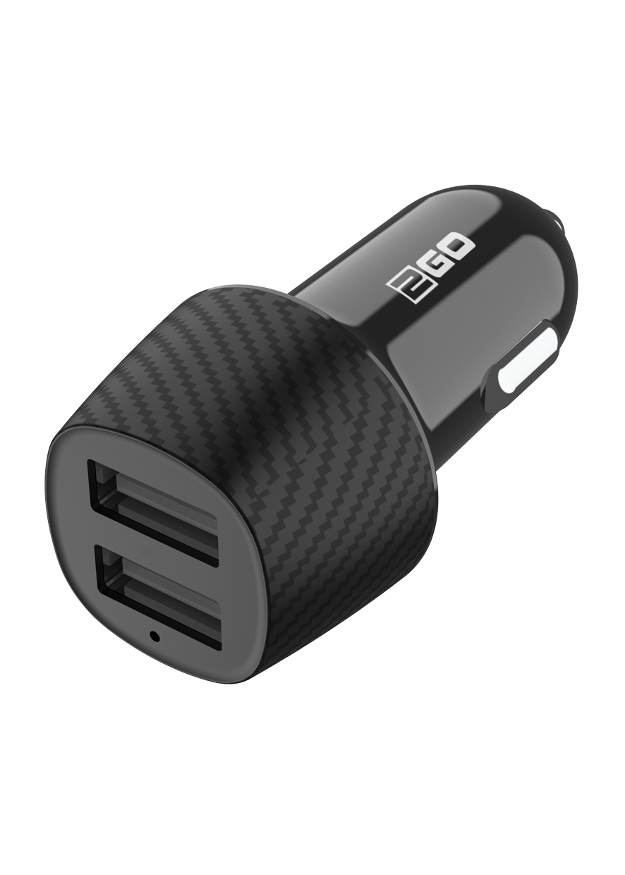 Kfz-Ladegerät 12 V / 24 V - schwarz