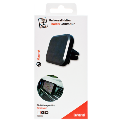 Universal Magnethalter "Airmag" - für die Kfz-Lüftung - 360° drehbar - Verpackung