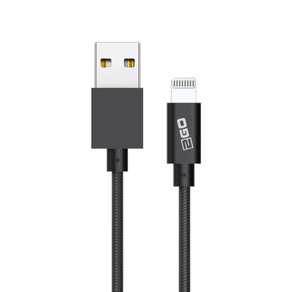 USB Datenkabel - MFI - USB A auf Lightning - 100 cm - grau