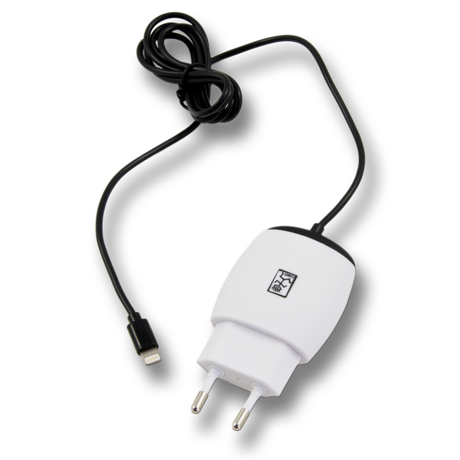 Netzladegerät 100 V - 240 V mit USB A Buchse und Lightning-Kabel - 2400 mA - weiß