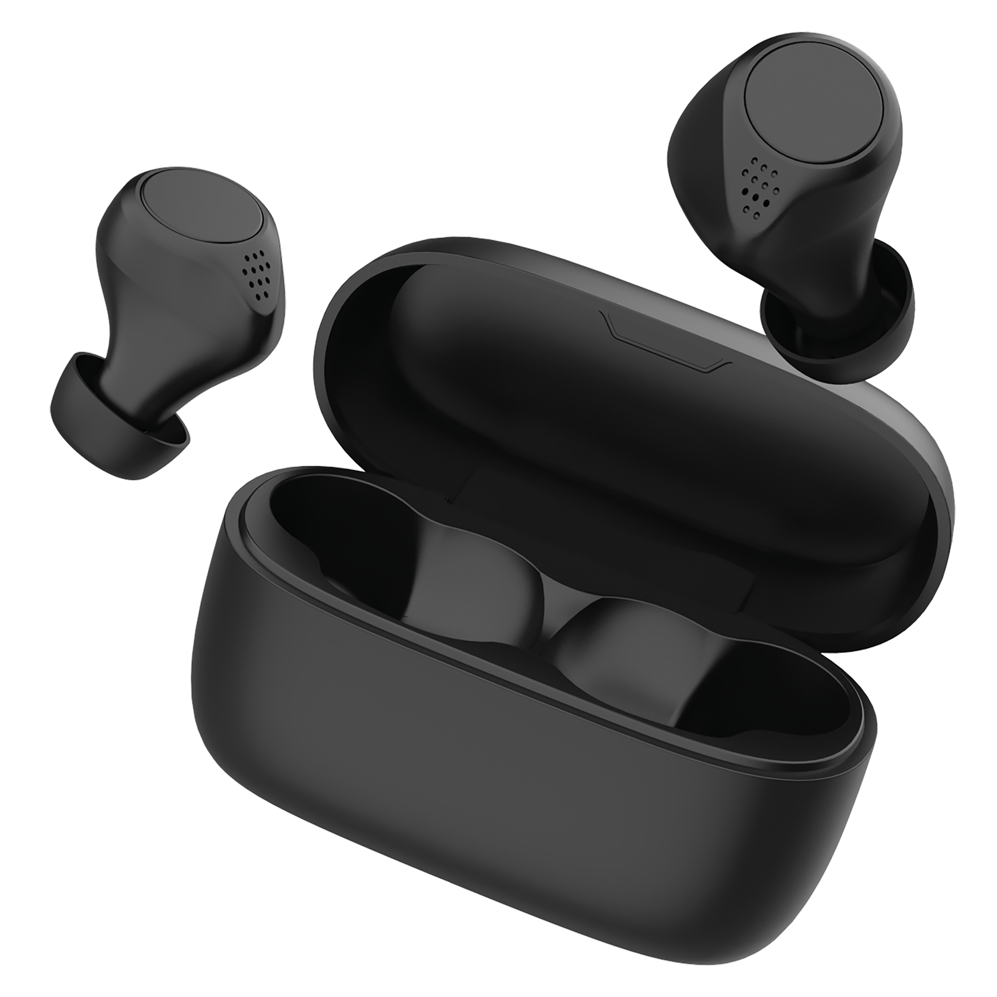 Bluetooth Headset Twin BT - Ladebox - Touch-Steuerung - schwarz