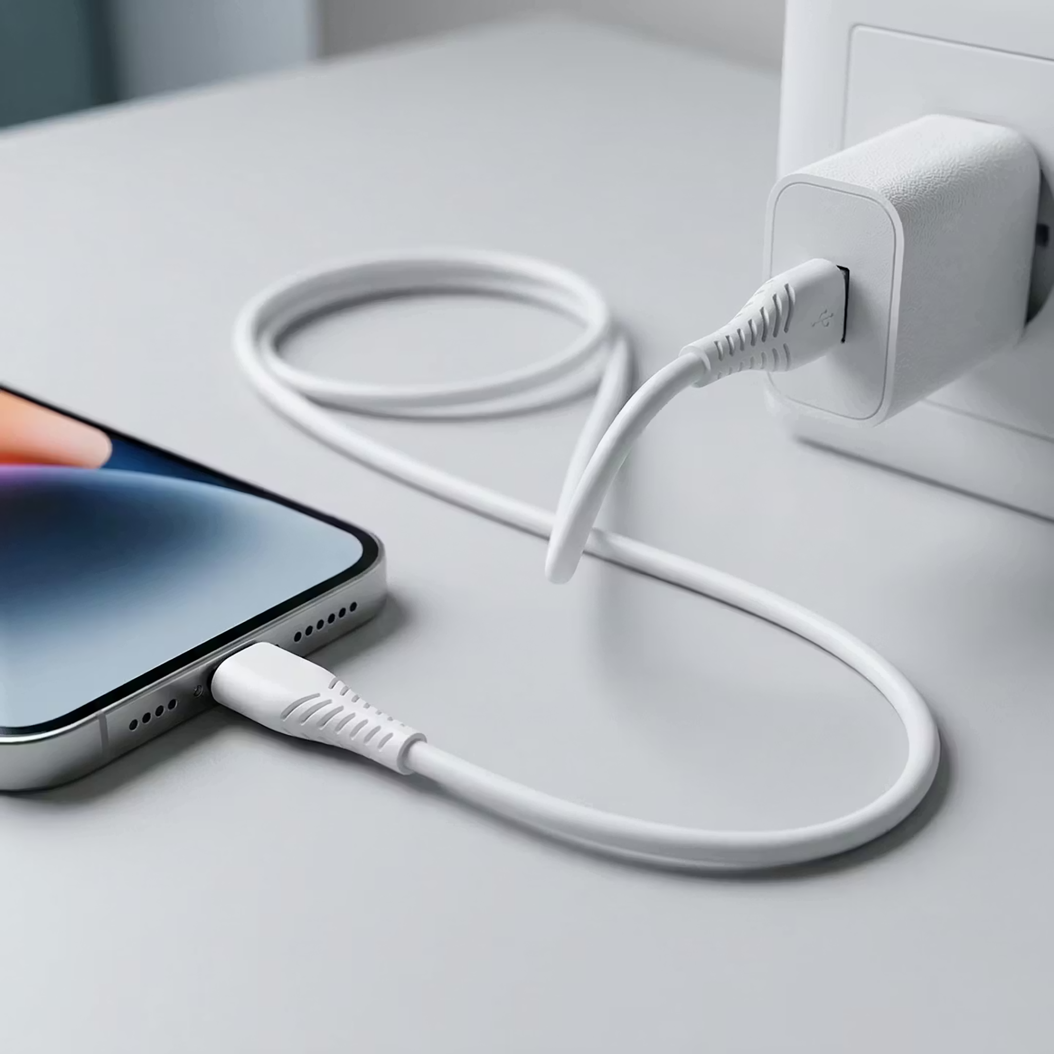USB Datenkabel - USB A auf Lightning - Sync & Charge - 100 cm - weiß - Anwendung