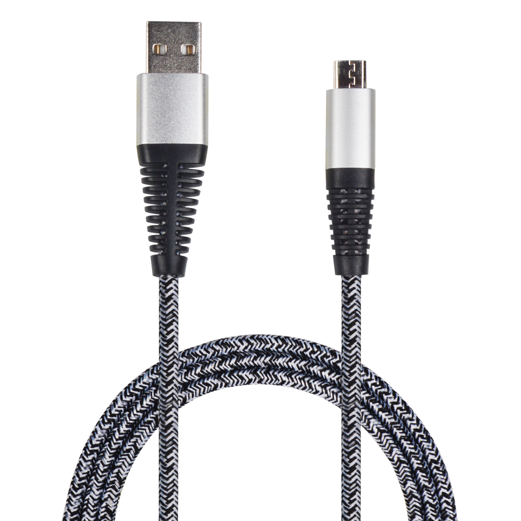 USB Datenkabel - USB A auf Micro-USB - 100 cm - grau