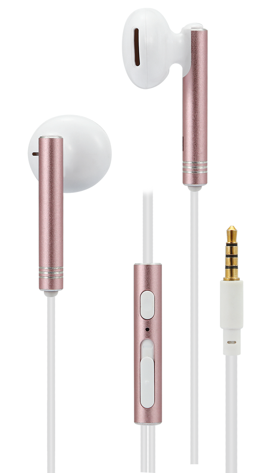 In-Ear Stereo-Headset weiß rosa