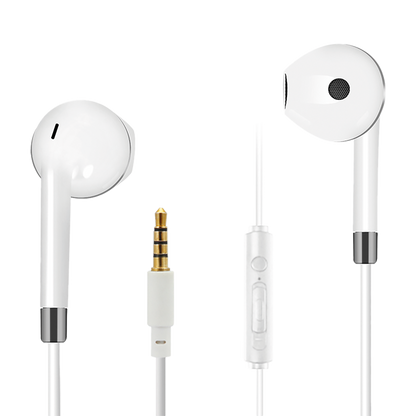 In-Ear Stereo-Headset "Comfort" - Rufannahme - Lautstärkeregelung - Klinkenstecker - verschiedene Farben
