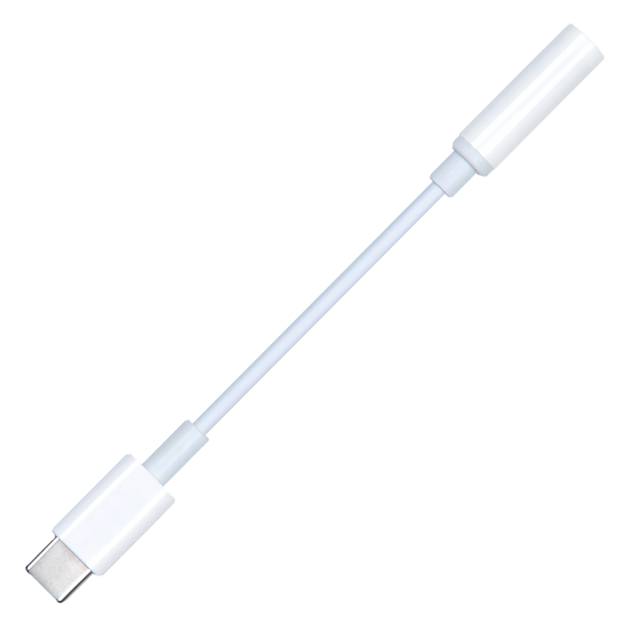 Audio Adapter - USB Type-C Stecker auf 3,5 mm Klinkenbuchse - 10 cm - weiß