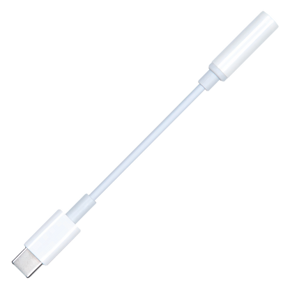 Audio Adapter - USB Type-C Stecker auf 3,5 mm Klinkenbuchse - 10 cm - weiß