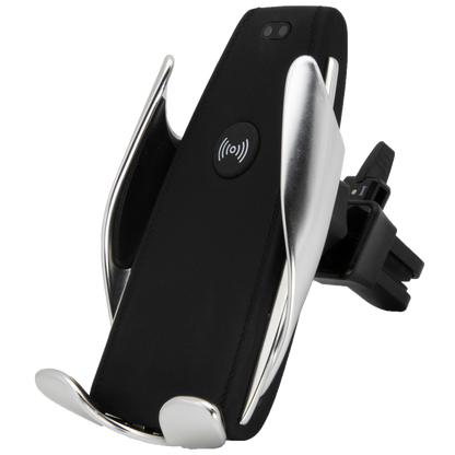 Halter mit Wireless Charging Funktion- 10 W - elektrisches Öffnen und Schließen -  Saugfuß oder Lüftungsschlitz-Montage