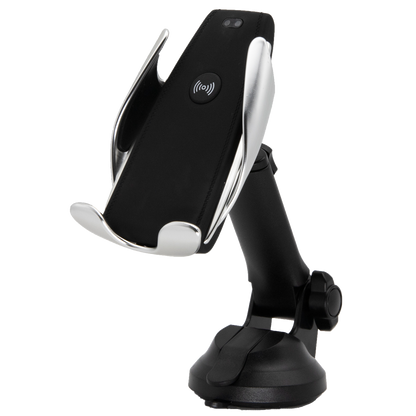 Halter mit Wireless Charging Funktion- 10 W - elektrisches Öffnen und Schließen -  Saugfuß oder Lüftungsschlitz-Montage