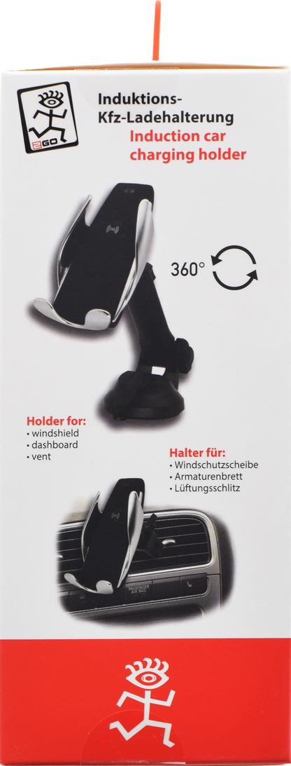 Universal Smartphone-Halterung mit "Wireless Charging"-Funktion