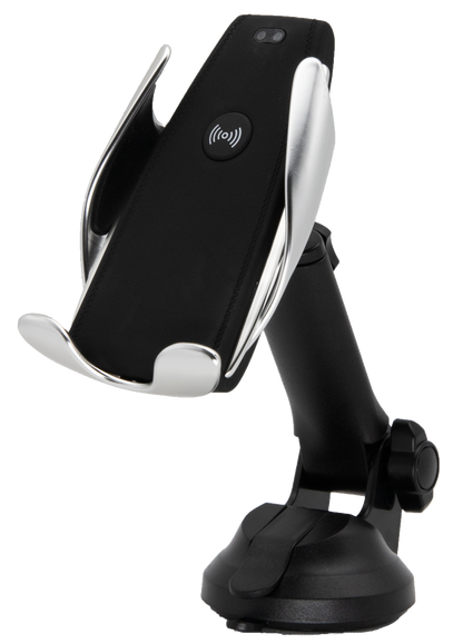 Universal Smartphone-Halterung mit "Wireless Charging"-Funktion