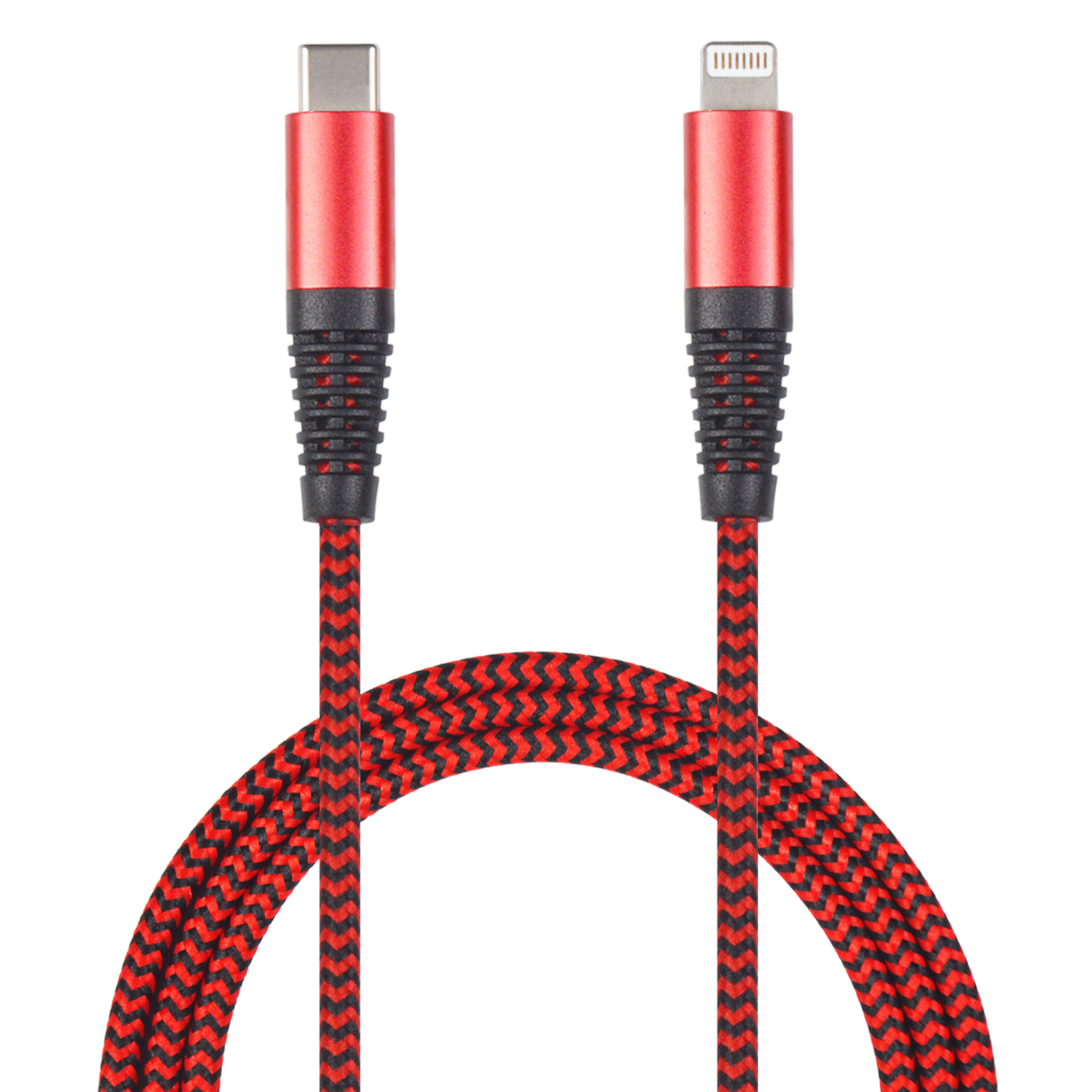 USB Datenkabel - USB Type-C auf Lightning - 100 cm - rot