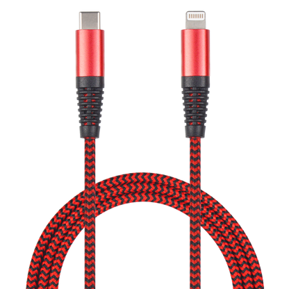 USB Datenkabel - USB Type-C auf Lightning - 100 cm - rot