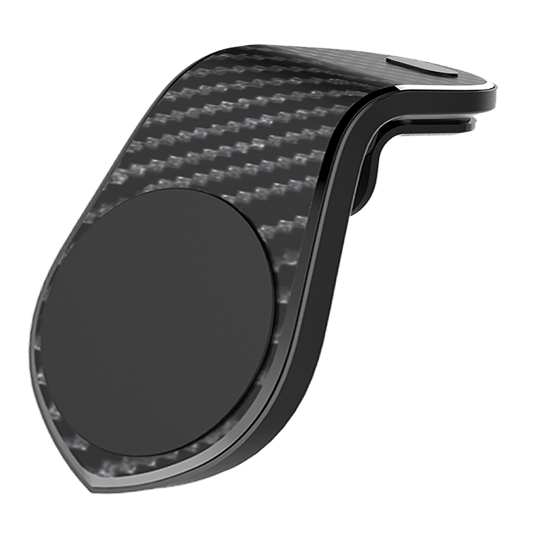 Halter "ClipMag" - Magnet - für Lüftungsschlitz - Carbon Look