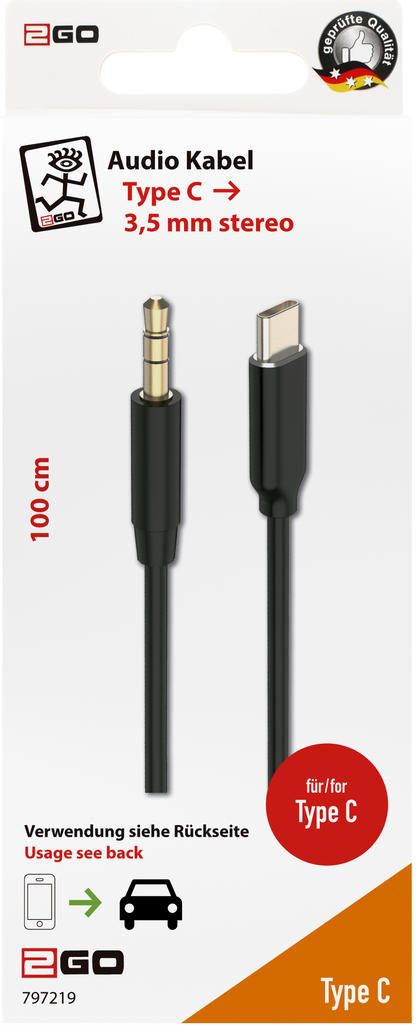 AUX / MP3 Audiokabel