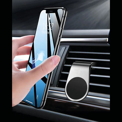 Halter "ClipMag" - Magnet - für Lüftungsschlitz - silber - Anwendung